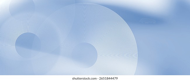Abstract blue modern background with circle elements. Digital technology concept. vector illustration	