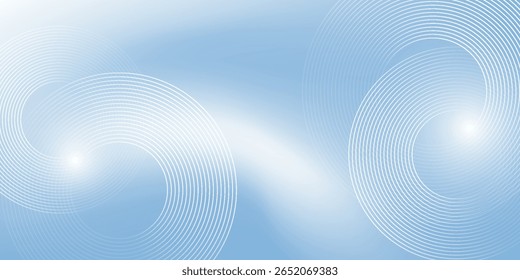 Abstract blue modern background with circle elements.