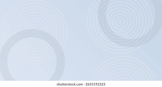 Abstract blue modern background with circle line elements. Digital technology concept.