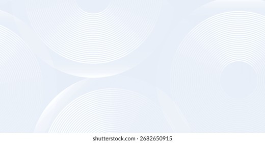 Fundo moderno azul abstrato com elementos de ilustração circular. Linhas de tecnologia digital circulam a arte moderna simples agradável