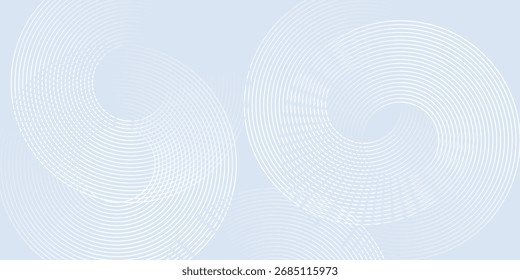 Abstract blue modern background with circle elements. Digital technology concept. vector illustration art