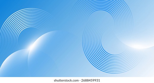 Fondo moderno azul Abstractas con Elementos circulares. Concepto de tecnología digital. Eps10
