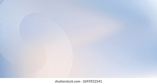 Fondo moderno azul Abstractas con Elementos circulares. Concepto de tecnología digital. Vector