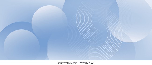 Abstract blue modern background with circle elements. Digital technology concept. vector illustration
