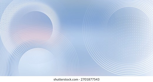 Abstract blue modern background with circle elements. Digital technology concept. vector illustration

