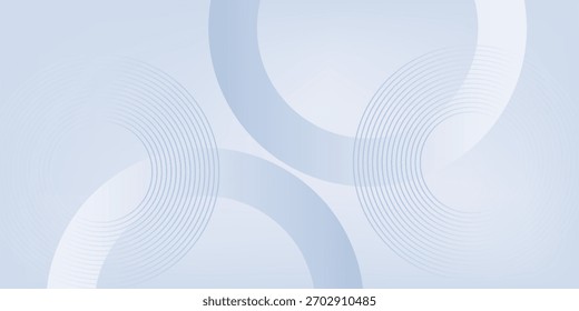 Fundo moderno azul abstrato com elementos de linha de círculo. Conceito de tecnologia digital.