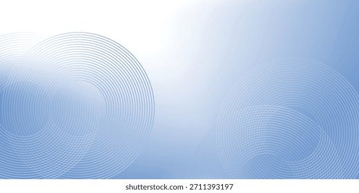 Fondo moderno azul Abstractas con Elementos circulares. Concepto de tecnología digital. Ilustración vectorial