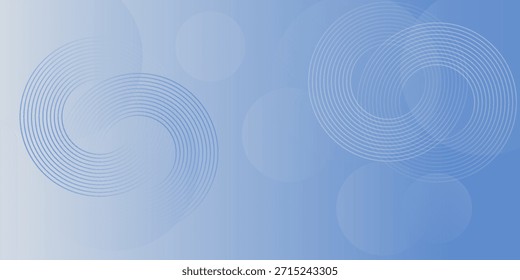 Abstract blue modern background with circle elements. Digital technology concept. vector illustration

