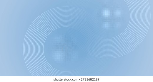 Fondo moderno azul Abstractas con Elementos circulares. Concepto de tecnología digital. Ilustración vectorial