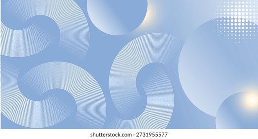 Fondo moderno azul Abstractas con Elementos circulares. Concepto de tecnología digital. 