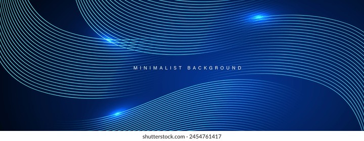 Fondo moderno azul Abstractas con Formas geométricas dinámicas.