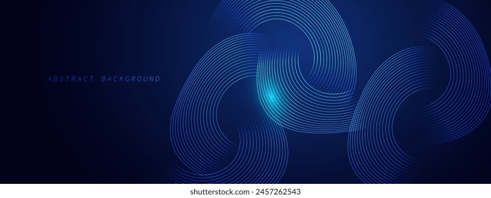 Fondo moderno azul Abstractas con Formas geométricas dinámicas.