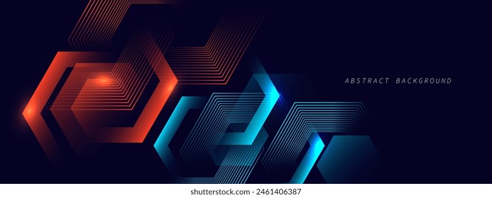 Fondo moderno azul Abstractas con Formas geométricas dinámicas.