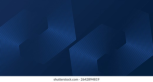 Abstract blue modern background with dynamic geometric shapes. vector Eps10