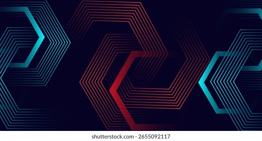 Fundo moderno azul abstrato com formas geométricas dinâmicas.eps.10