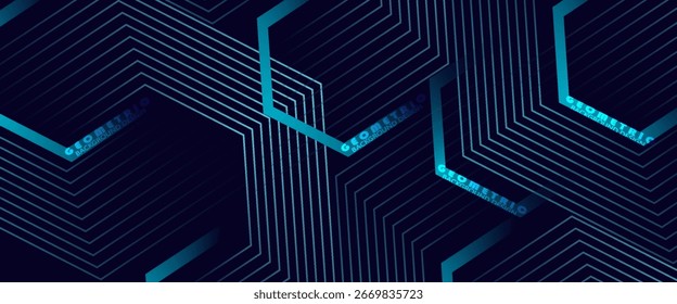 Fundo moderno azul abstrato com formas geométricas dinâmicas. cartaz em vetor moderno,web,banner contens,eps10