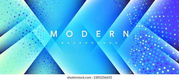 Abstract blue modern background gradient color geometric graphic elements presentation design