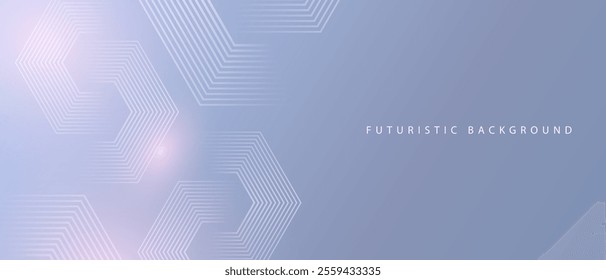 Abstract blue modern background with hexagon elements. Digital technology concept. vector illustration