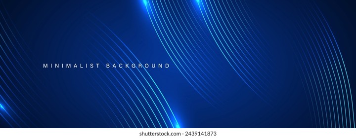 Abstract blue modern background with. Dynamic geometric shapes. Vector illustration.