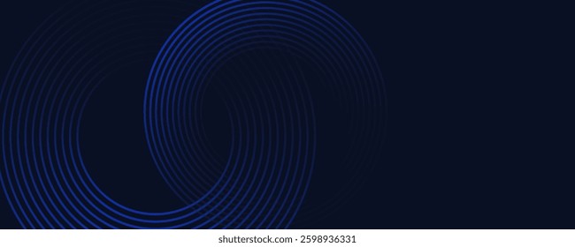 Abstract blue modern background with. Dynamic geometric shapes. Vector illustration.