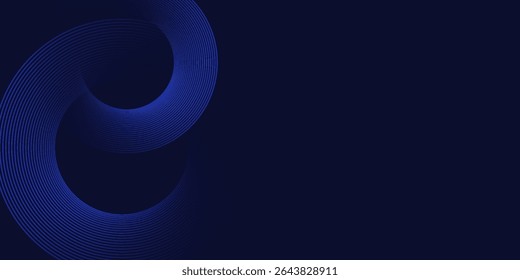 Abstract blue modern background with. Dynamic geometric shapes. Vector illustration.