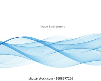 Abstract blue modern design wave background