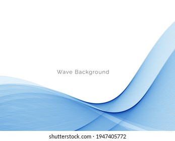 Resumen azul moderno diseño de onda dinámica vector de fondo