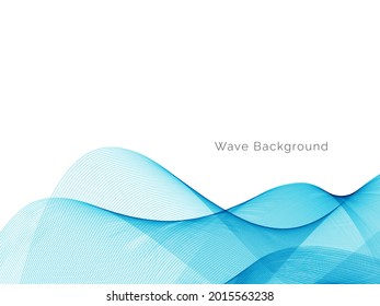 Abstract blue modern dynamic wave design background vector