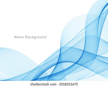Resumen azul moderno diseño de onda dinámica vector de fondo