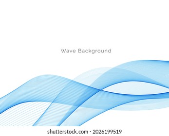 Resumen azul moderno diseño de onda dinámica vector de fondo