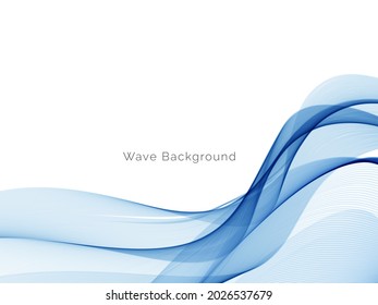 Abstrakter blauer, moderner dynamischer Wellendesign-Hintergrund