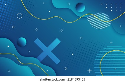 Resumen de diseño moderno y elegante en tonos azules. Adecuado para la presentación, etc.