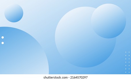Resumen de fondo geométrico moderno azul. Papel de escritorio creativo en círculo. Formas sencillas con degradados de moda. plantilla de diseño vectorial para banner, publicidad, afiche, portada