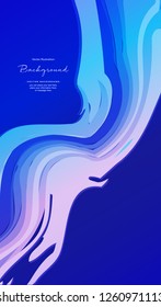 Abstract blue modern gradient blue vector background - Mobile wallpaper