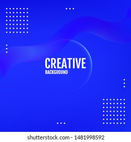 Abstract Blue modern graphic element. Blue Minimal geometric pattern gradients.