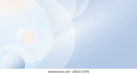 Abstract blue modern style background with circle elements. Digital technology concept. vector illustration