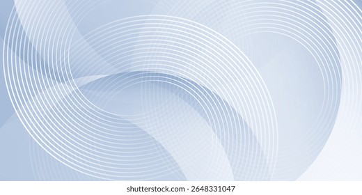 Abstract blue modern style background with circle elements. Digital technology concept element simple geometric texture good
