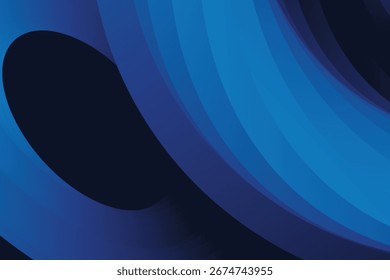 abstract blue modern vector black background for design brochure, website, flyer; geometric blue wallpaper with soft wave patterns, ideal for certificate, presentation, landing page. EPS 10