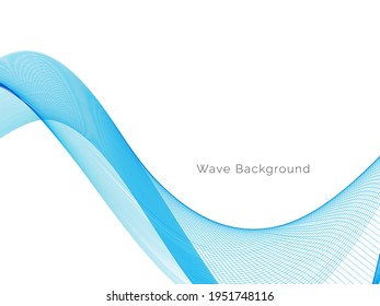 Abstract blue modern wave design background vector