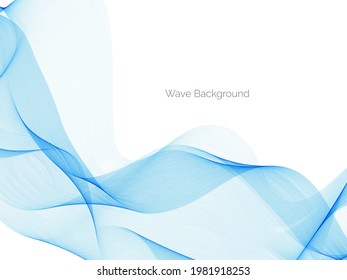 Abstract blue modern wave design background vector