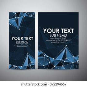 Abstract blue Molecule. Graphic resources design template. Vector illustration
