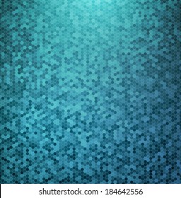 Abstract Blue Mosaic Background