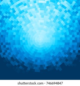 Abstract blue mosaic background. Eps8. RGB Global colors