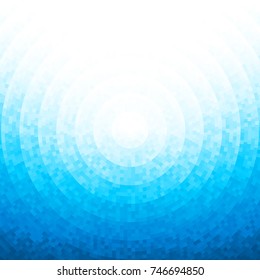 Abstract blue mosaic background. Eps8. RGB Global colors