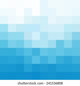 Abstract blue mosaic background - Vector