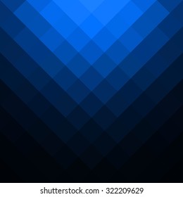 Abstract blue mosaic background - Vector