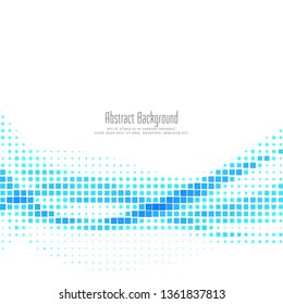 Abstract blue Mosaic elegant background