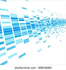 Abstrakter blauer Mosaikhintergrund - Illustration
