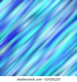 Abstract blue mosaic of square
