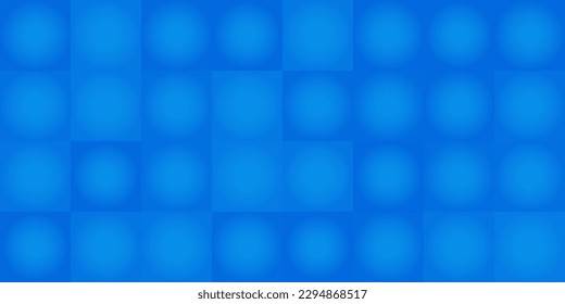 Abstract Blue Mosaic Surface Pattern with Randomly Shaped Blue Sqaure Tiles - Geometric Mosaic Texture - Vector Background Design